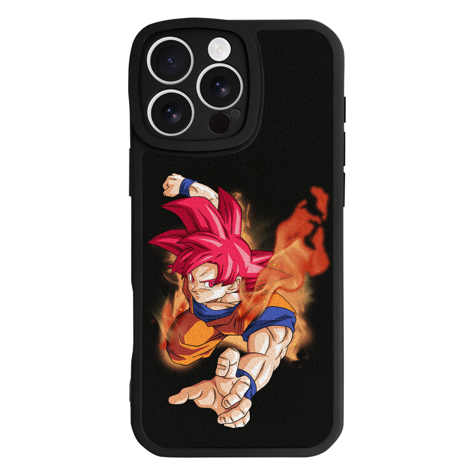 （画像用） ドラゴンボール 孫悟空（そん ごくう）Son Goku カカロット DRAGON BALL Kakarotto 【iPhone 16シリーズ対応】シリコンスマホケース（レザー調） 材質：シリコン